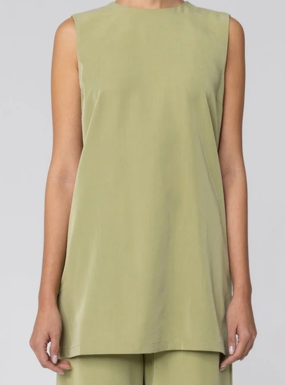 Cecilia Sleeveless Top - Olive